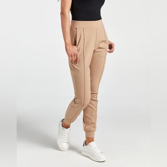 BYLT Premium Basics Women’s Elite+ Pintuck Jogger Color Dune Size Large - Picture 9 of 16